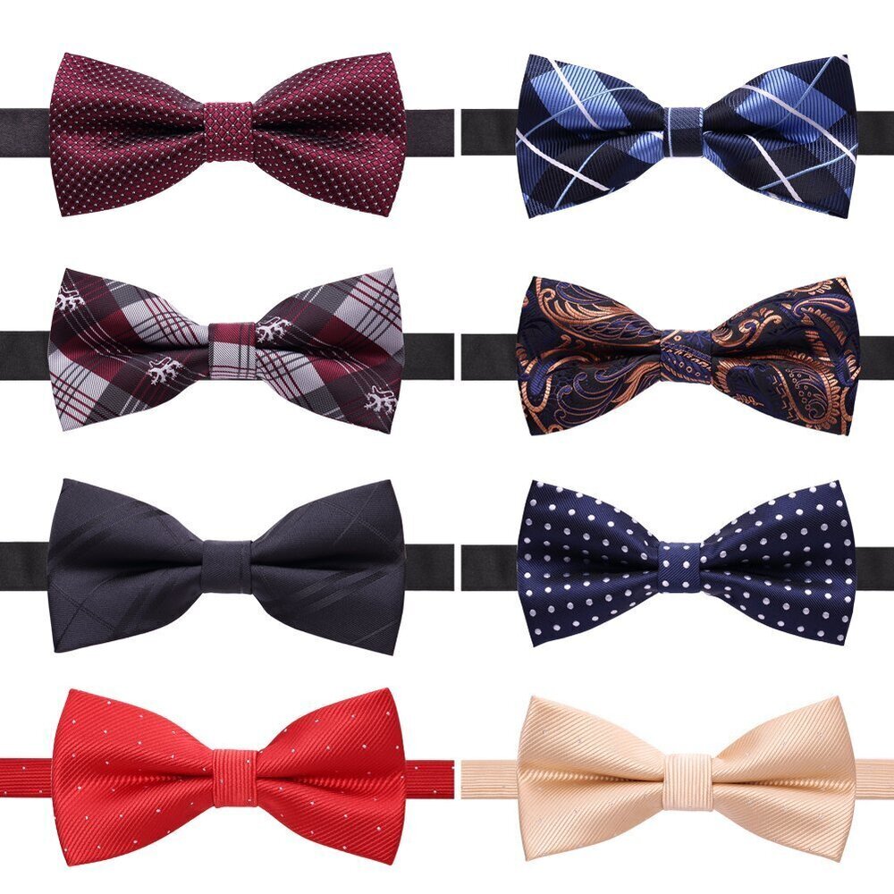 5943 8 PACKS Elegant Adjustable Pre-tied Bow Ties Boys 1&4&5&6&8 Pack